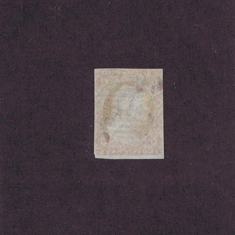 SC#10A VAR USED 3C WASHINGTON 1851, ORANGE BROWN TYPE II 2019 PF CERT