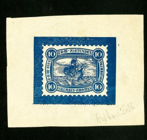 Germany Stamps Rare signed essay