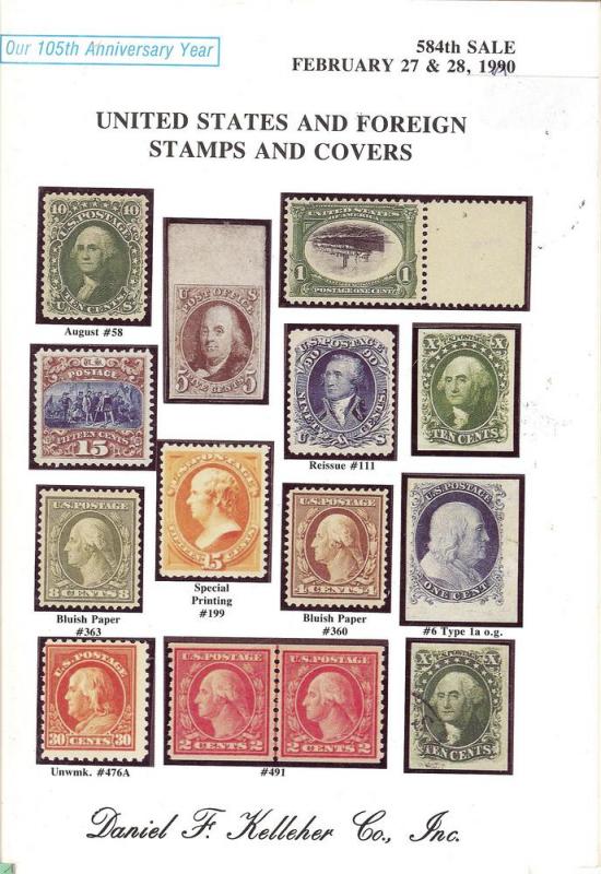 United States and Foreign Stamps and Covers, Kelleher 584