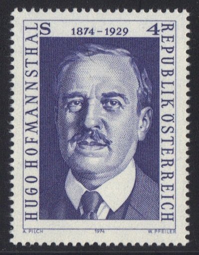 Austria  #980  MNH 1974   Hugo Hofmannsthal