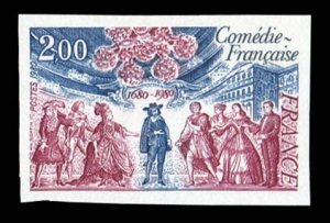 France, 1950-Present #1715 9YT 2106) Cat€20, 1980 French Comedy, imperf. si...