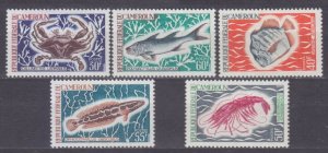 1968 Cameroon 546-550 Marine fauna  15,80 €