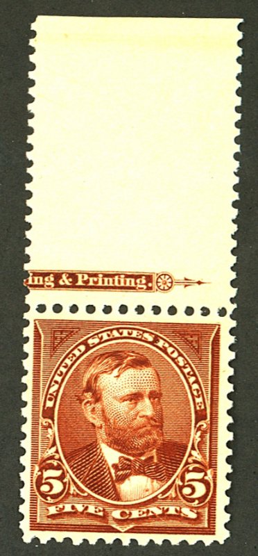 U.S. #224 MINT OG NH LARGE MARGIN