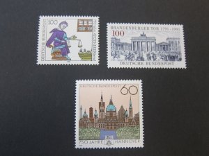 Germany 1991 Sc 1620-22 set MNH