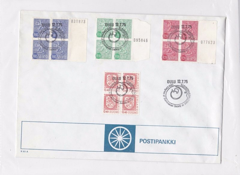 finland large stamps blocks stamps cover ref 12972