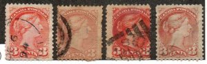 Canada 37, 37a, 37b, 37c Used