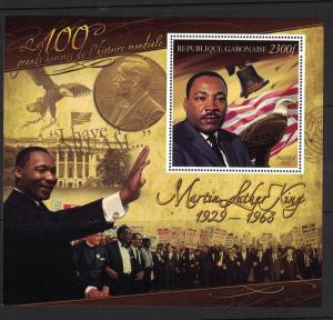 Gabon - Martin Luther King. Souvenir Sheet Of 1.  MNH OG.    #02 GABONMLK