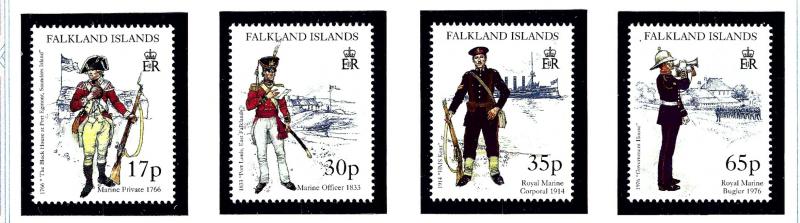 Falkland Is 716-19 MNH 1998 Military Uniforms