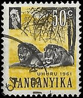 TANGANYIKA   #50 USED (5)