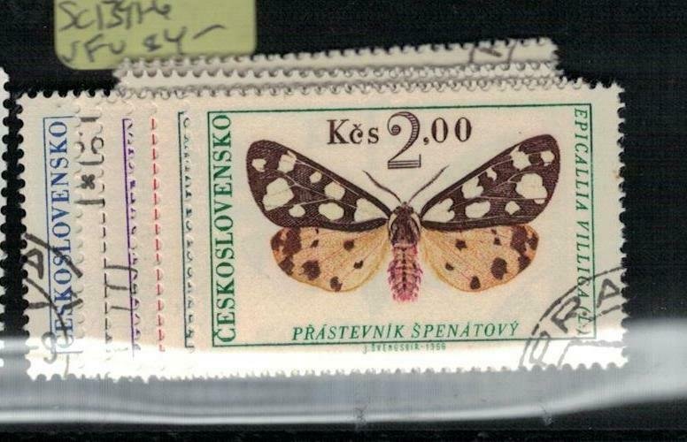 Czech Republic, Czechoslovakia Butterfly SC 1391-6 VFU (9epe)