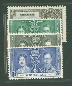 Gibraltar #100/104-6 Unused Single (Complete Set)