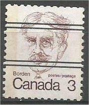 CANADA, 1973, CTO 3c, Sir Robert L. Borden, Scott 588
