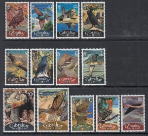 Gibraltar 1115-1127 Birds MNH VF