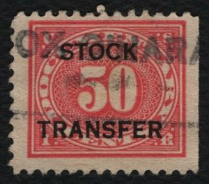 #RD9 50c Stock Transfer, Used [46] **ANY 5=FREE SHIPPING**