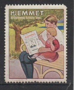 Hjemmet (Home) Magazine Advertising Vignette Stamp Children's Best Friend - NG