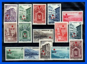 1940 - Monaco - Mi. 205-219 Neuf **