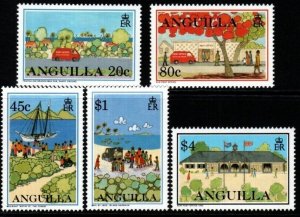 ANGUILLA SG934/8 1994 DELIVERING THE MAIL MNH