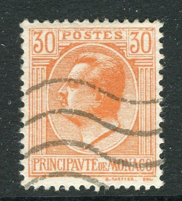 MONACO; 1924 early Portrait issue fine used 30c. value