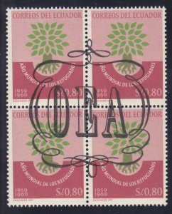 Ecuador 719 MNH OG 1964 Organization of American States Block Very Fine