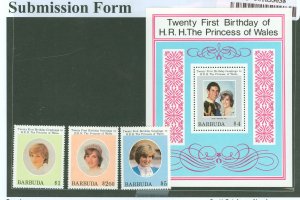 Barbuda #540-43 Mint (NH) Single (Complete Set)