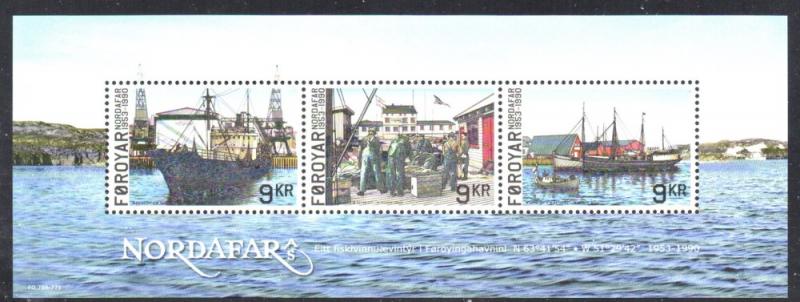 Faroe Islands Sc 609  2013 Nordafar Fishery stamp sheet mint NH