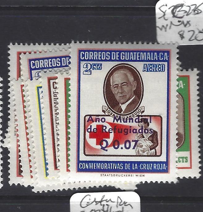 GUATEMALA  (PP0408B)   RED CROSS SURCH  SC 235-242 MNH