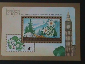 ​MONGOLIA-SC#1105  LONDON'80 INTL. STAMP SHOW- -MNH S/S-VF-HARD TO FIND