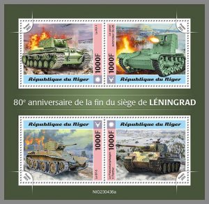 NIGER 2023 MNH 80th anniversary of the end of the siege of Leningrad M/S #436a