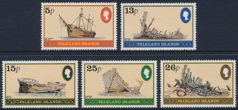 Falkland Islands 1982 Shipwrecks Set of 5 SG417-421 MNH
