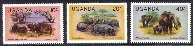 HALF-CAT BRITISH SALE: UGANDA #279-92 Mint NH