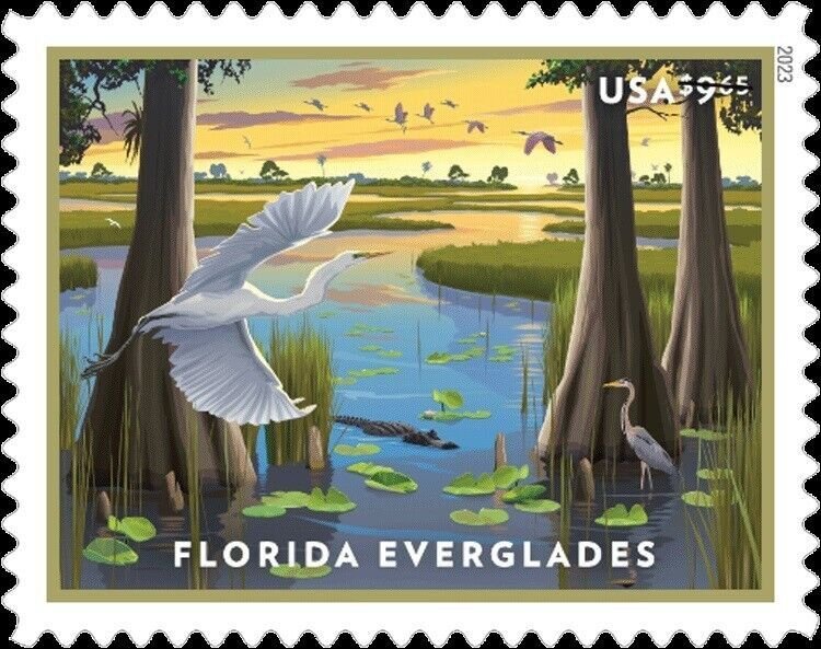 US 5747 Priority Mail Florida Everglades $9.65 single (1 stamp) MNH 2023 Jan 25 