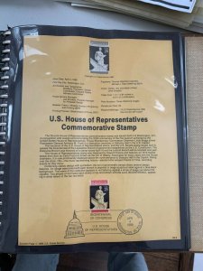 USPS Souvenir Page Scott 2412 1989 U.S. house of representatives stamp