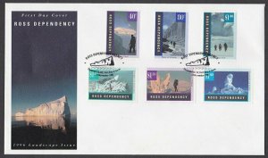 NEW ZEALAND ROSS DEPENDENCY 1996 Landscapes FDC............................Q644b