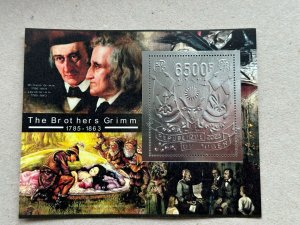 Writers,Tolkien, Grimm,Dickens 2023 year 5 blocks Foil. Silver.  perforated  NEW