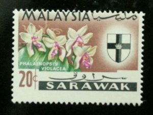 Malaysia Definitive Orchids 1965 Flower (stamp) MNH *Error *Perf Shift *Rare