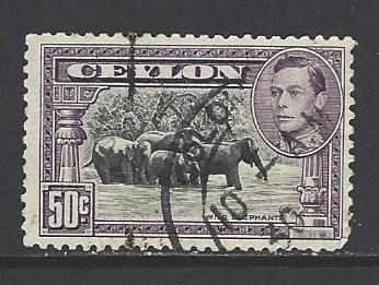 Ceylon Sc # 286 used (RS)