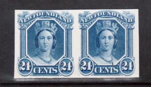 Newfoundland #31Pi XF Proof Pair On Card