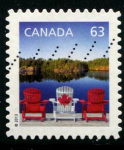 2693 Canada 63c Flag on Chairs SA, used