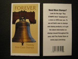 SCOTT  BK304  LIBERTY BELL (FOREVER)  BOOKLET OF 20  MNH  SHERWOOD STAMP