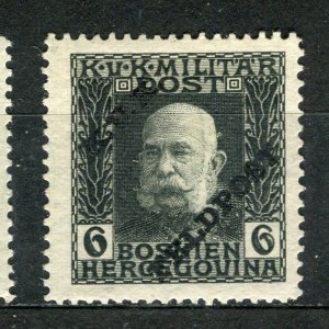 AUSTRIA; 1915 Bosnia KUK FELDPOST issue fine Mint hinged 6h. value