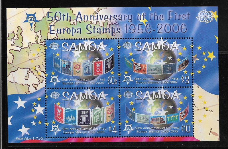 SAMOA, 1078A, MNH, SS OF 4, EUROPA STAMPS