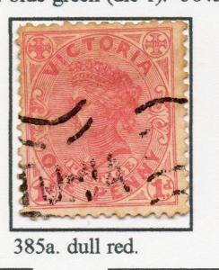 Australia Victoria 1901-10 Early Issue Used 1d. Shade 218756