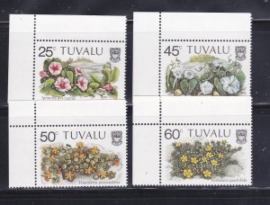 Tuvalu 231-234 Set MNH Flowers