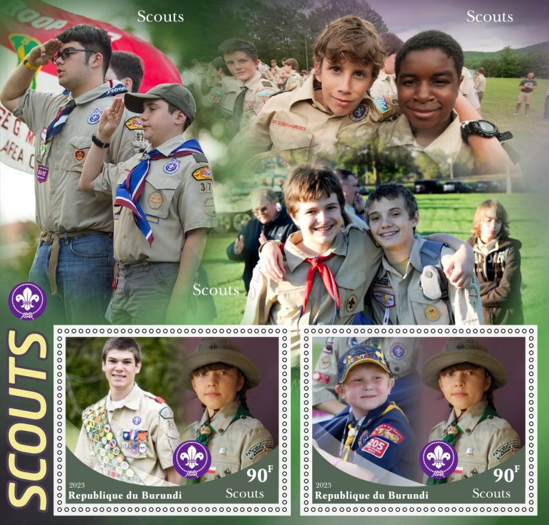 Stamps. Scouts 2024 year 1+1 sheets perforated  NEW