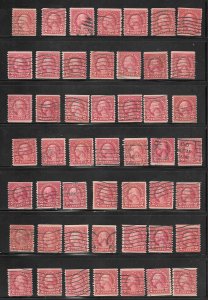 #599 My Page #398 Page of Used US. Stamps Collection / Lot