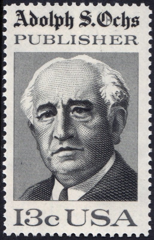 SC#1700 13¢ Adolph Ochs: Publisher (1976) MNH