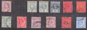 PAGE STRAIT SETTLEMENTS EDWARD 7TH TO $1 X3 VALUES USED