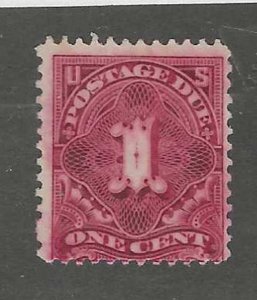 J31, DEEP CLARET POSTAGE DUE FROM 1895 MINT NG $80