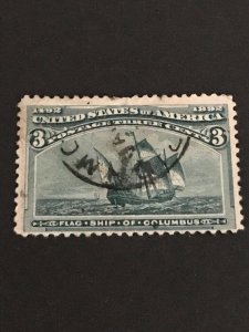 U.S. Stamps Scott #232 Used-N/G