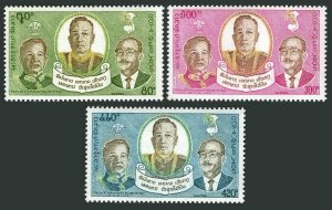 Laos 258-260,260a,MNH.Michel 396-398,399 Bl.51. Peace Treaty of Vientiane.1975.